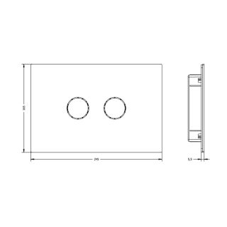 Клавиша смыва ArtCeram Atelier 715.000.BM черная